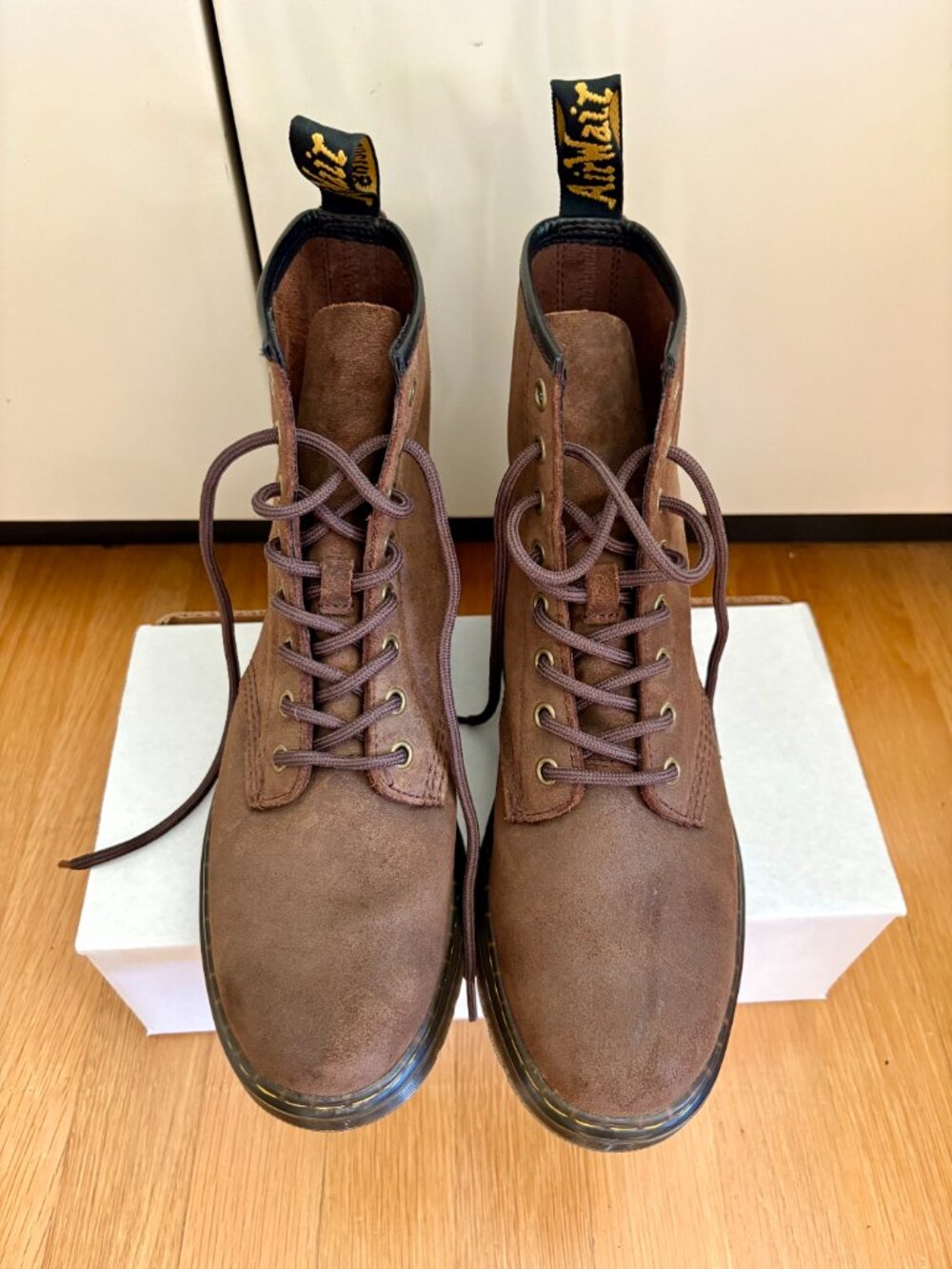 Dr. Martens Zavala Brown Suede Combat Boots - Size 8 - Picture 5 of 9